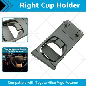 Front Right Cup Holder Trim Suitable for Toyota Hilux Vigo 05-2014 Black - Picture 1 of 7