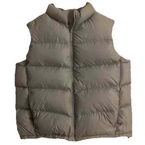 Eddie Bauer Vest Mens XL Gray EB700 Premium Goose Down Puffer 700 Fill Power - Picture 1 of 14