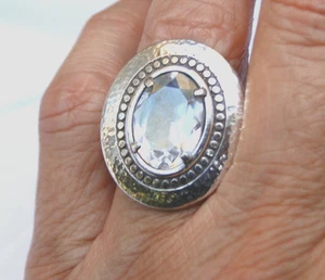 Neu Brighton Your True Color Grateful Silber & Kristall Ring Größe 9 - Bild 1 von 3