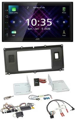 JVC DAB 2DIN Lenkrad Bluetooth USB Autoradio für Land Rover Evoque ab 2014 - Bild 1 von 4