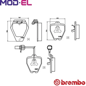 BRAKE PAD SET DISC BRAKE P 85 096 FOR AUDI A6C5A4B5 ASN 3.0L AZA/AJK/AGB 2.7L - Picture 1 of 9