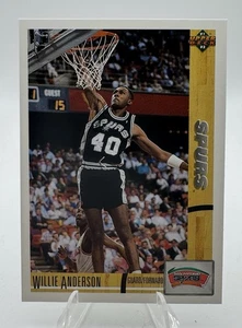 1991 Upper Deck #282 Willie Anderson San Antonio Spurs - Bild 1 von 2