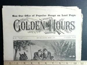 Golden Hours by Weldon J. Cobb 1897 Rare Adventure Comics - Bild 1 von 3