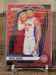 Tobias Harris Red Wave Prizm - Picture 1 of 2