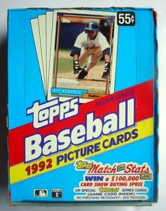 NEU 1992 TOPPS BASEBALL WAX BOX 36 PACKS Gold Cards Griffey Chipper - Bild 1 von 16