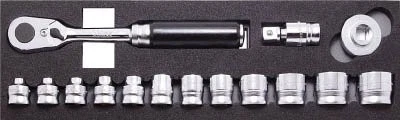Yamashita Ko-Ken Socket Set Z-Eal 3285ZA 15pcs Plug Angle 9.5mm Japan Yamashita - Image 1 of 1