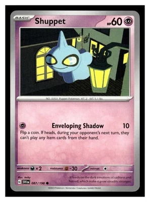 Pokemon SV01: Scarlet & Violet Base Set Shuppet #087/198 Common - Image 1 of 2