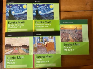 NEW Set Eureka Math Grade 1 Learn Modules 1-6, + FLUENCY Practice & Teacher Book - Picture 1 of 24