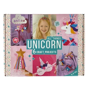 NEW JackintheBox All Things UNICORN 6 Craft Projects Kit Headband Wand Bag Charm - Picture 1 of 11