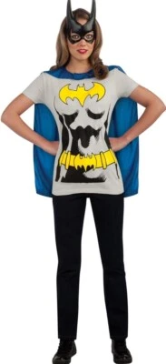 Rubie's Dc Comics Women's Batgirl T-shirt With Cape Size XL NO MASK NWT - Image 1 of 4