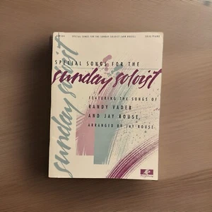 Libro de música Rouse canciones especiales Sunday Soloist piano Vader 1994 reunión de alabanza - Imagen 1 de 8