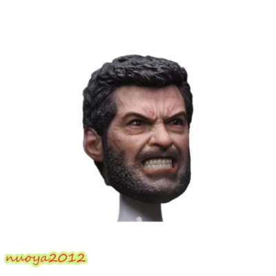 1:6Head Sculpt Angry Ver Wolverine Logan Head Carved Hugh Jackman Fit 12"PH Body - Image 1 of 4