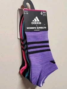 Adidas Women's Superlight Aeroready No Show Socks 6 Pair NWT Shoe Size 5-10 - Picture 1 of 6