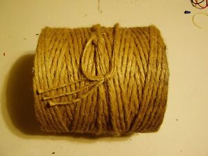 large roll rolls of 4-ply 1/4" Jute filler rope twine for crafts macrame garden 