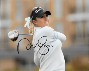 NATALIE GULBIS SIGNED HANDSIGNIERT LPGA GOLF 8" X 10" FOTO MIT COA MODEL GOLFER - Bild 1 von 1
