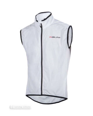 Nalini ARIETTA Full Season Wind Proof Cycling Vest : WHITE - Image 1 of 3