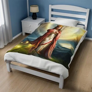 Tarot The Empress Velveteen Plush Blanket 50x60" 60x80" Christmas Birthday gift - Picture 1 of 9