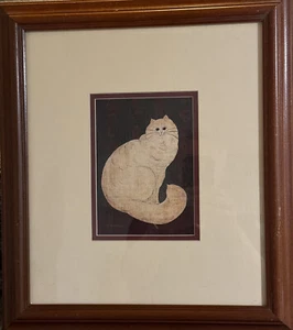 Cats~Warren Kimble~cats s~Folk Art 12x14 in, 2 piece Framed Art - Picture 1 of 4