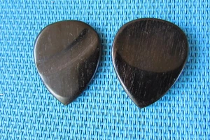 2 Rare Ebony Wood Guitar Pick Hand Made high quality pick - Picture 1 of 3