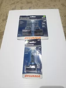 Juego de faros de alto rendimiento Sylvania Silverstar H11 3 bombillas, 2 son NUEVOS. - Imagen 1 de 1