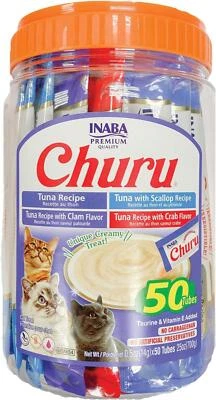 INABA Churu Tuna & Seafood Varieties 50 Tubes - image 1 of 4