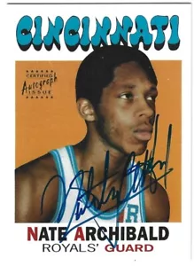 Nate "Tiny" Archibald 1996 Topps Stars '71 Reprint Auto - Bild 1 von 2