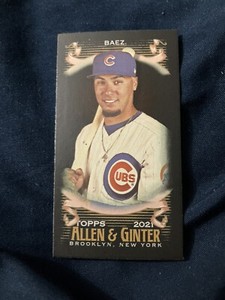 2021 Topps Allen & Ginter's X Mini Javier Baez #65