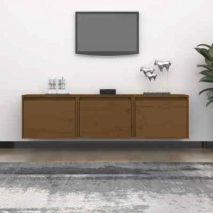 TV Schrank 3tlg. Massivholz Kiefer Wohnwand Schrankwand mehrere Auswahl vidaXL - Bild 1 von 39