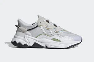 ADIDAS Originals Ozweego Womens silver/white/green trainers uk 6.5 new in box - Picture 1 of 9