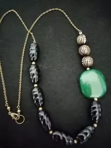 Vintage Statement Asymmetric Necklace Bohemian Hippy - Picture 1 of 3