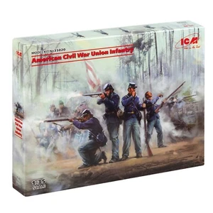ICM 35020 Scale model kit 1:35 American Civil War Union Infantry (4 figures) - Picture 1 of 13