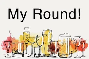 My Round~Drinks are on me~Bar~Pub~Street~Magic Trick~Bar Bet~Easy to Do - Picture 1 of 3