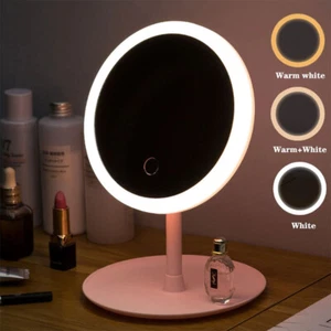 Kosmetikspiegel LED Beleuchtung Touch Dimmbar Schminkspiegel mit 5× Spiegel - Bild 1 von 14