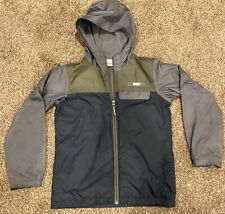 Columbia Fleece Jacket Full Zip Gray Boy's Size Youth SMALL 8 Hooded