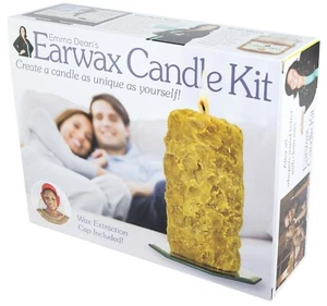 Prank Small EARWAX CANDLE KIT 8x6x2 fake Gag Funny PARODY crafting Joke Gift Box - Picture 1 of 12