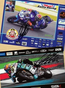 Sandro CORTESE + Philipp ÖTTL - 2 SIGNIERTE AK - 21 x 15 + Motorrad AK SIGNIERT - Bild 1 von 1