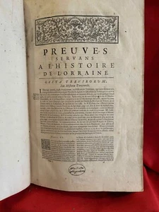 DOM CALMET (Augustin) - Histoire de Lorraine. Volume IV, preuves. Reliure veau. - Picture 1 of 11