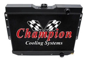 Perf Champion 3 Row Black Finish Radiator for 1959 - 1962 Chevrolet Kingswood - Picture 1 of 4