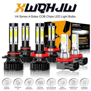 For Toyota 4Runner 2010-2020 6x LED Headlight+Fog Light Bulbs Combo Kit 6000K - Picture 1 of 12