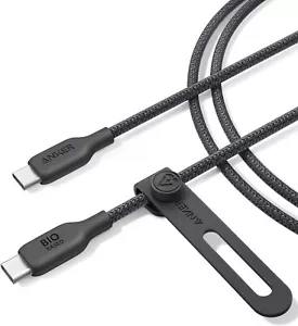 Anker 240W USB C Charging Cable 6ft Bio-Braided USB-IF Certified for Galaxy/Mac - Picture 1 of 6