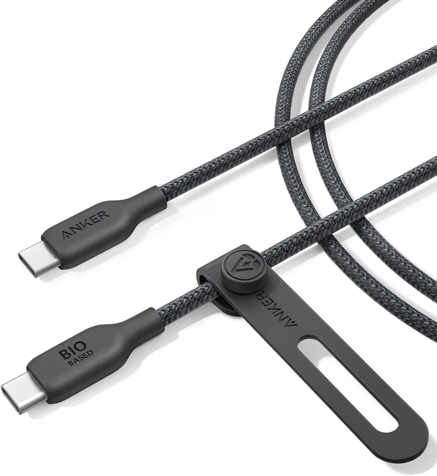 Anker 240W USB C Charging Cable 6ft Bio-Braided USB-IF Certified for Galaxy/Mac - Image 1 of 4