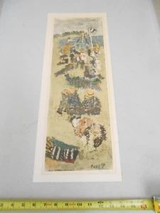 JEAN POUGNY 1892-1956 LITHOGRAPH ON THE BEACH CIRCA 1950 NUMBERED 92/150 SIGNED - Picture 1 of 7