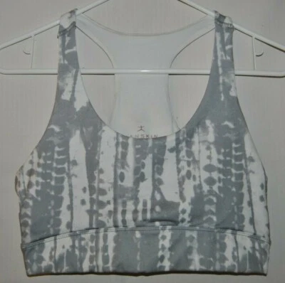 Sujetador deportivo para mujer DANSKIN gris blanco estampado talla M Foto 1 de 2