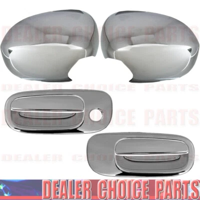 Cubiertas cromadas para manija de puerta Dodge Challenger 2008 2009 2010 + cubiertas de espejo Foto 1 de 2