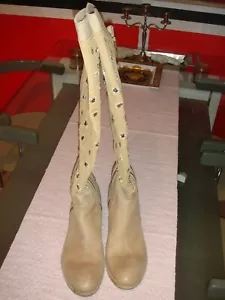 ELISA CAVALETTI Stiefel beige mit Strasssteinen,Daniela Dallavalle Gr. 37 NEU - Bild 1 von 9