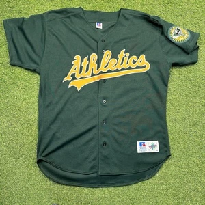 Camiseta De Colección Russell Athletic Oakland Athletics Colección Diamante Talla 48 XL Verde - Imagen 1 de 8