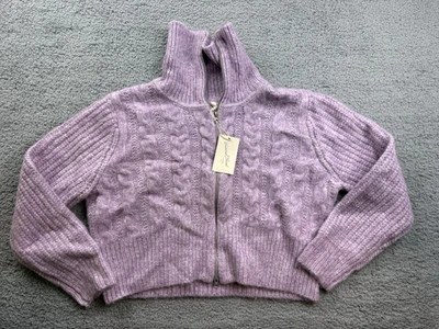 Cárdigan para mujer Universal Thread talla XXL con cremallera púrpura Foto 1 de 4