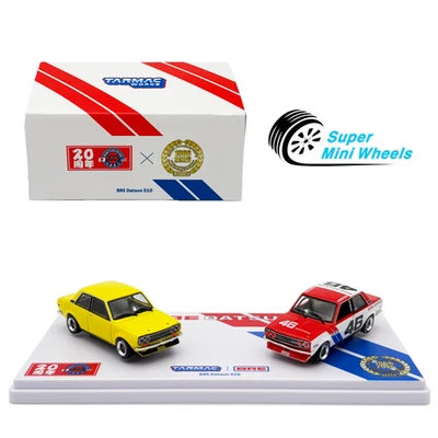 Juego de 2 coches Tarmac Works 1:64 BRE 60 y JCCS 20 aniversario Datsun 510 Foto 1 de 4