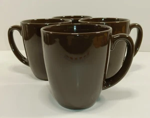 Corelle Coordinates Brown Coffee Cups Mugs Stoneware Set Of 4 - Picture 1 of 9