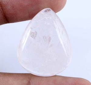 37,10 Karat Natürliche Birnenform Rosa Rosenquarz Lose Edelstein Zertifiziert U2444 - Bild 1 von 6